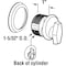 Prime-Line Commercial Door Lock 1-5/32 in. x 1 in. Pressure Cast Zamak Aluminum Plated (Single Pack) J 4530 - alternate 2